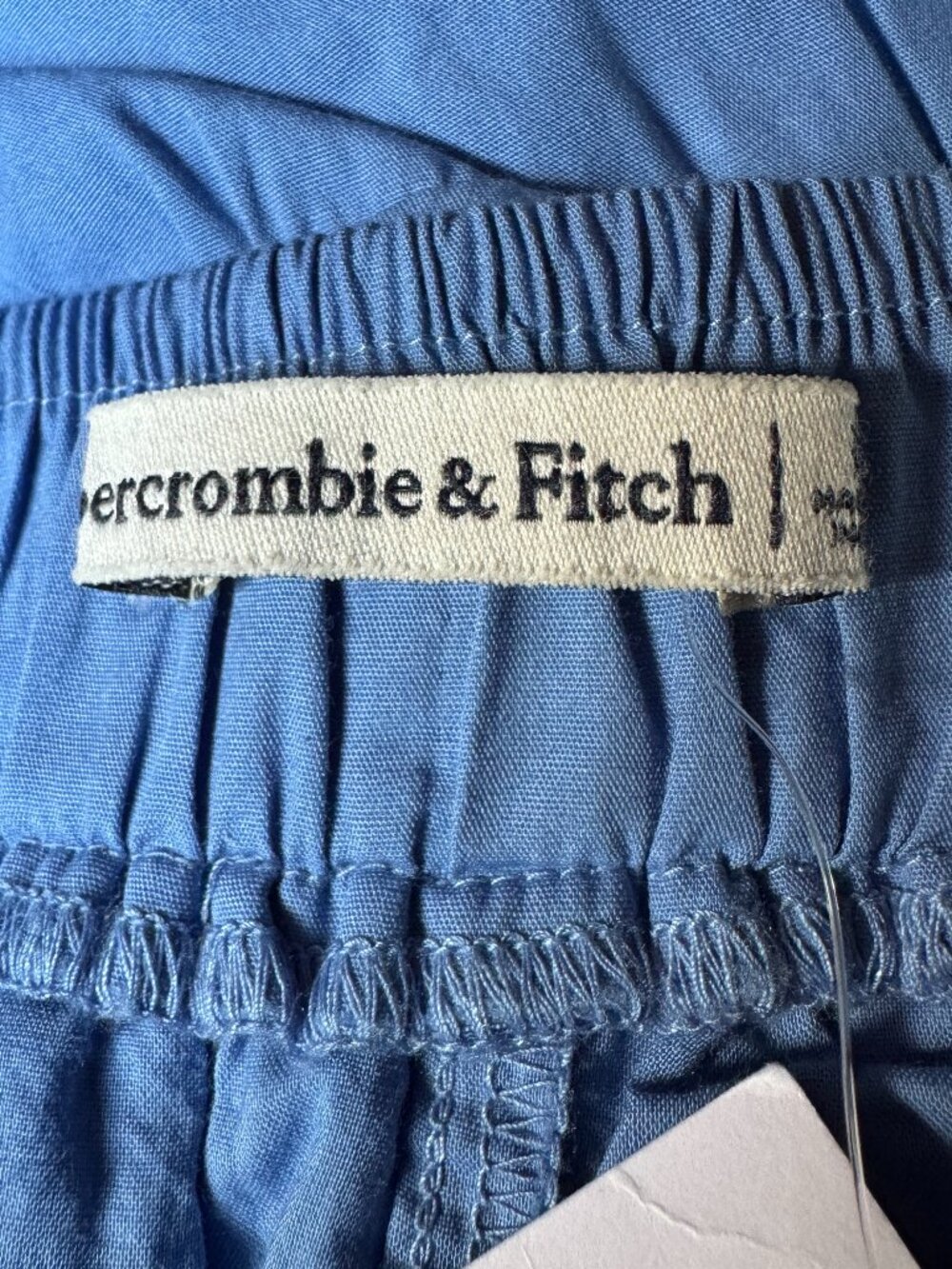 NWT Abercrombie & Fitch Blue Poplin Tiered Maxi Skirt in Women's Large - Picture 3 of 14